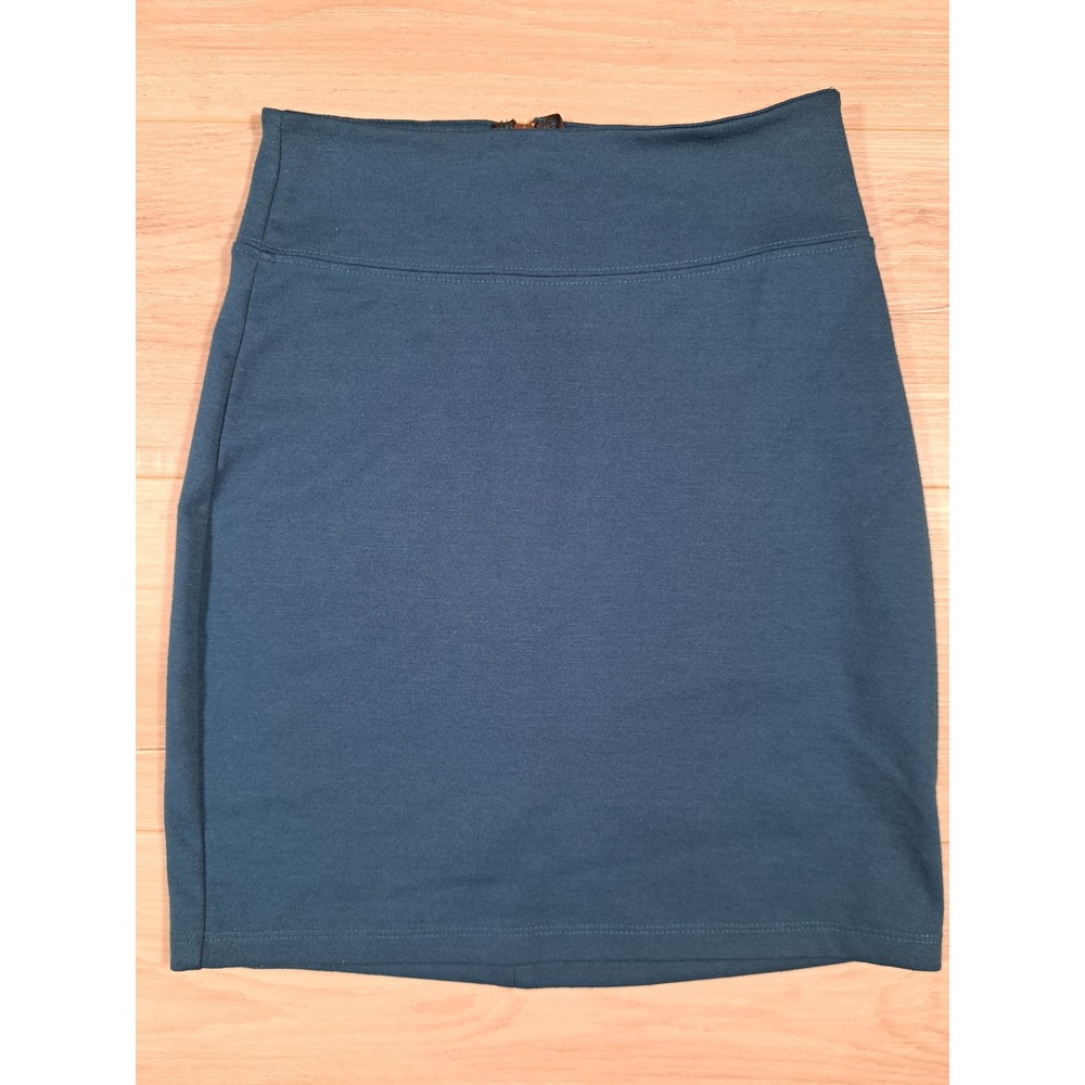 BDG Urban Outfitters Teal Blue High Waisted Zip Back Bodycon Mini Skirt XS
